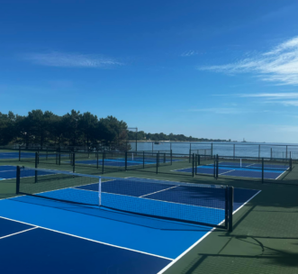 pickleball courts at pier park